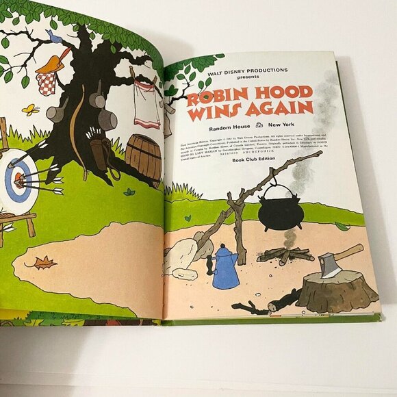 Vintage 1983 Walt Disney Productions Robin Hood Wins Again - Picture 10 of 16